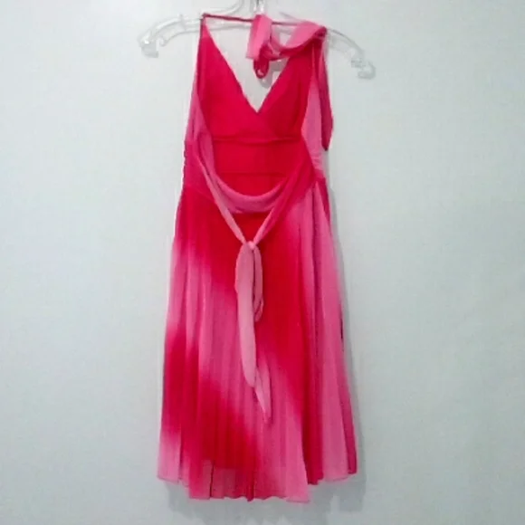 Ruby Rox pink pleated halter mini dress - Picture 4 of 5